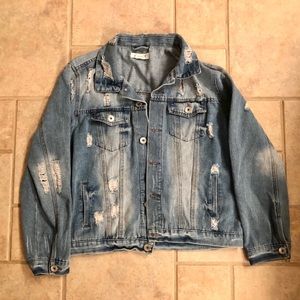 Distressed Denim Jacket